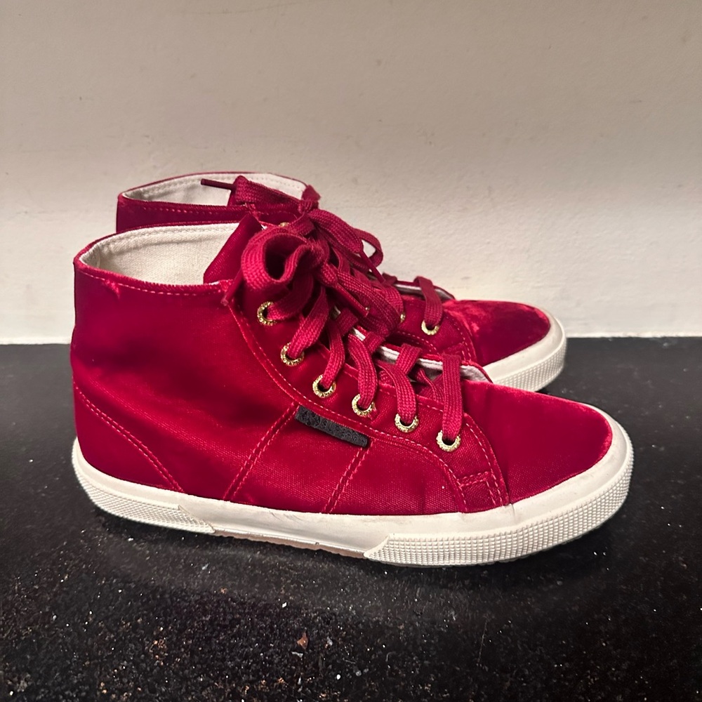 Superga Red High-Top Sneakers